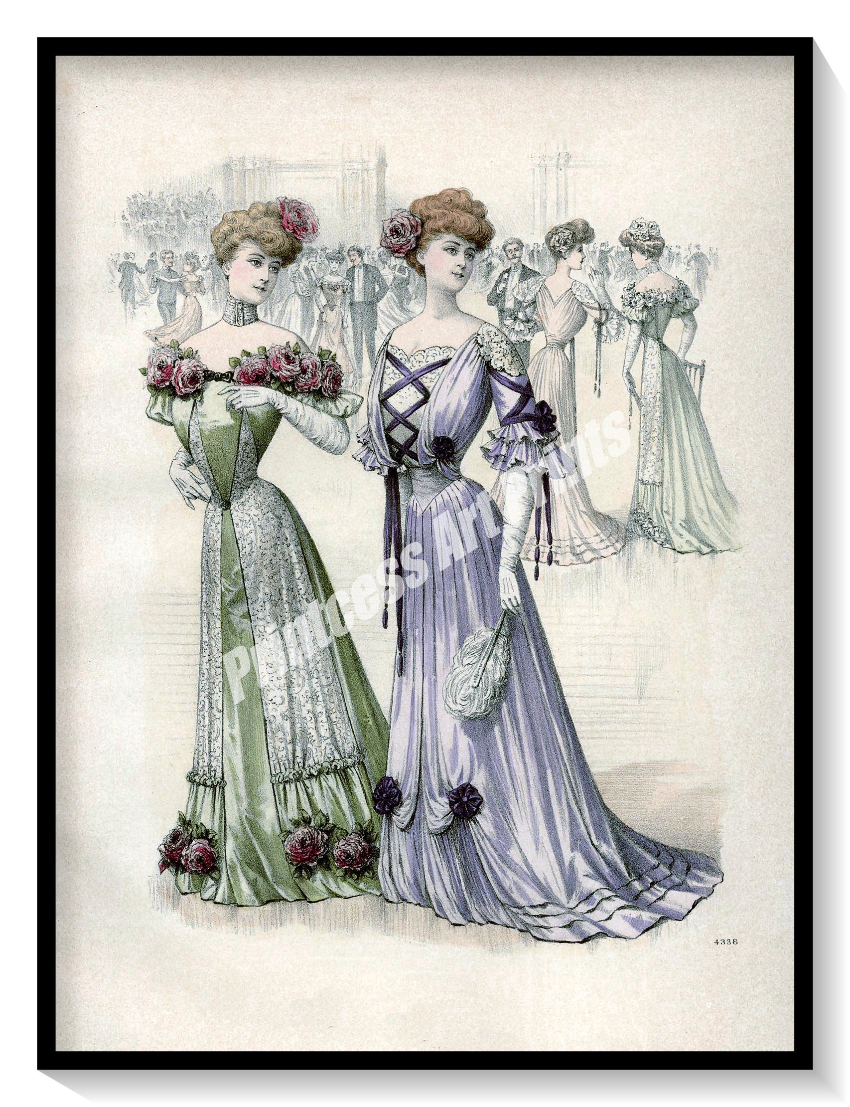 Set of 9 Victorian Fashion Illustrations Women's - Etsy