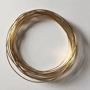 14K Gold Filled Wire. 20 gauge Soft Round wire. 10 feet length. bulk packages.