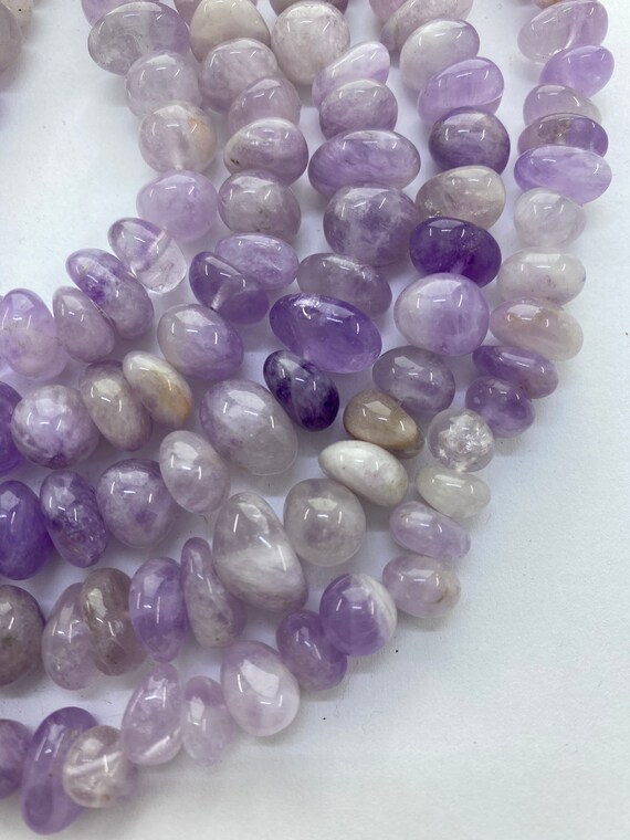Natural Gemstone Freeform Nugget Amethyst Beads For Jewelry Making Strand 15" YB 