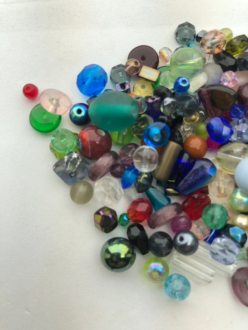 Czech Glass Bead Assortment. 50 Gram Mix of Czech Glass Beads Etsy