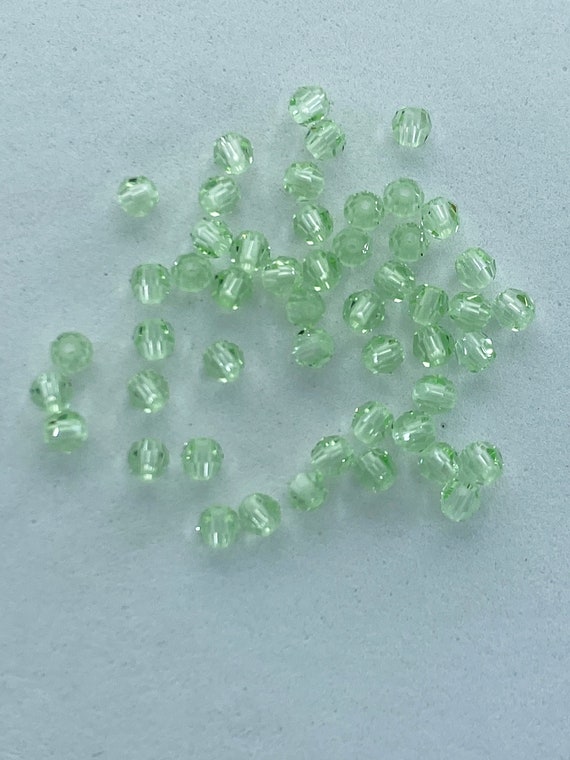 3mm Round Chrysolite SWAROVSKI® Crystal Beads 5000. Package | Etsy