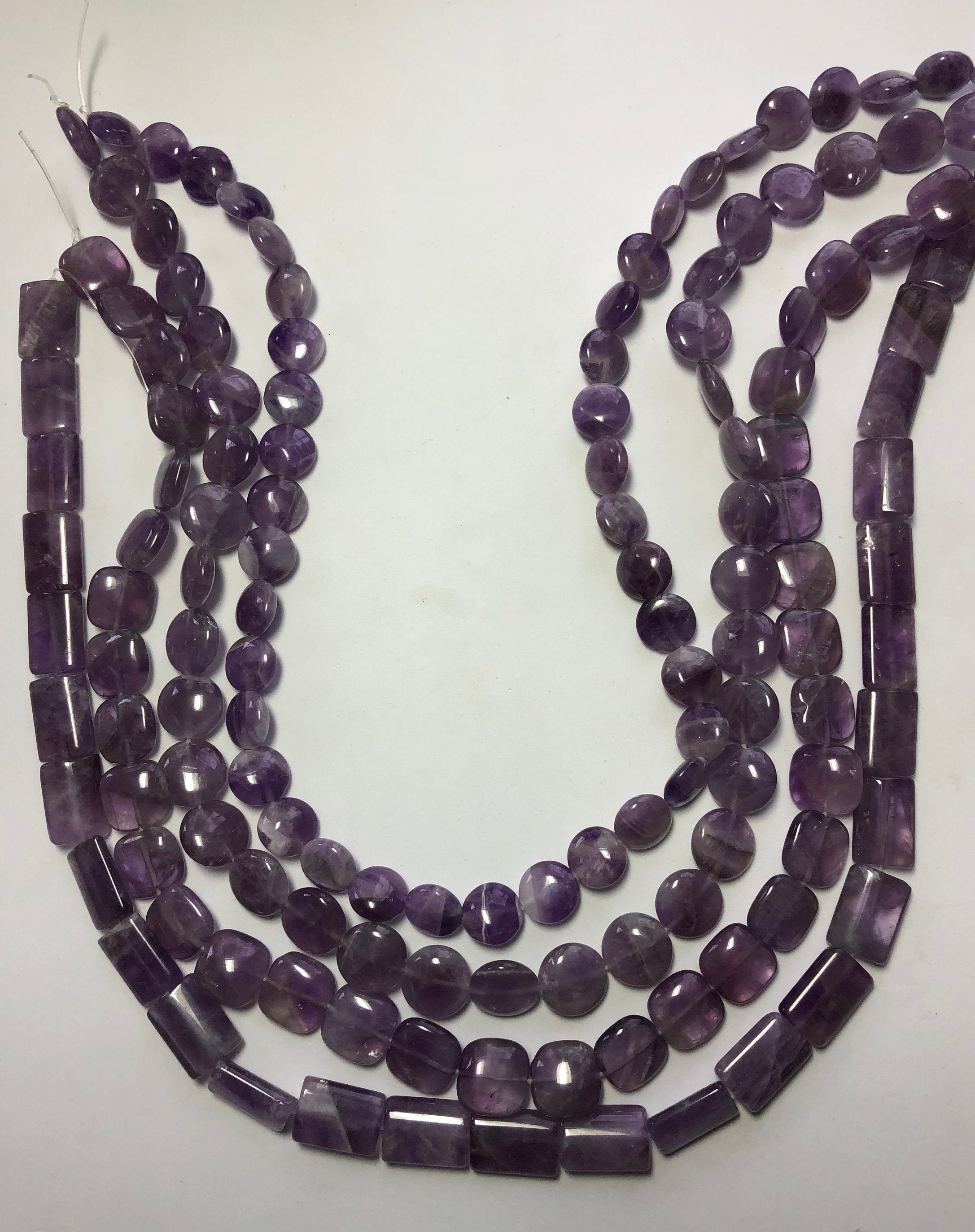 Cape Amethyst Gemstone Beads. Full 15 Strand of Light - Etsy