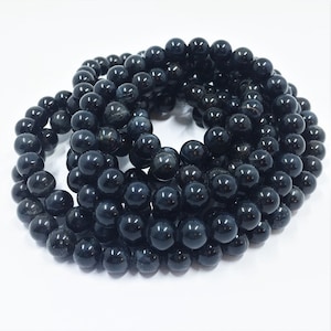 Blue Tiger Eye Gemstone Beads. 8mm round beads on 15 inch strand. Full strand High Quality AAA grade beads, about 48 per strand. Hawks Eye