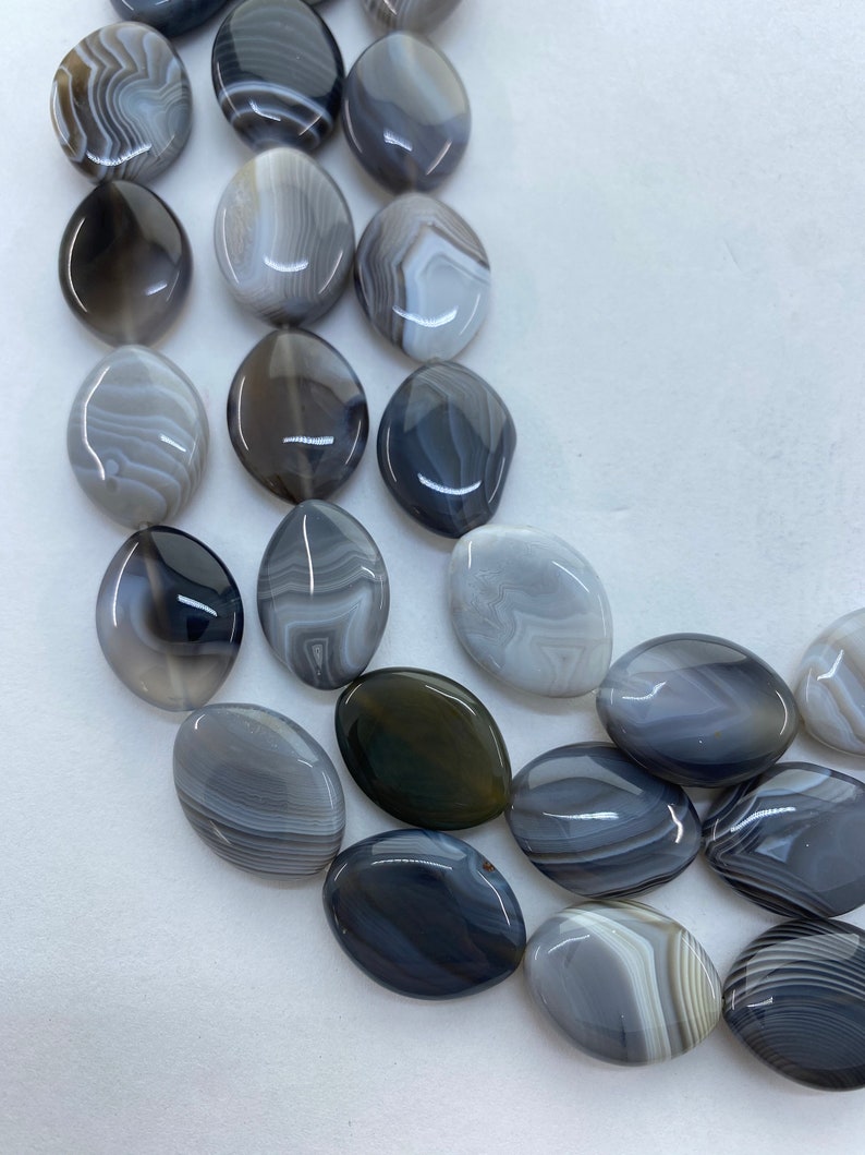 Botswana Agate Beads Oval – Rock Barrell