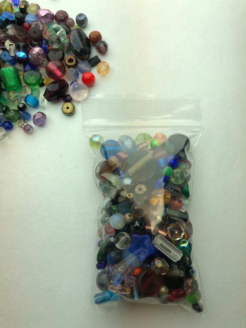 Czech Glass Bead Assortment. 50 Gram Mix of Czech Glass Beads Etsy