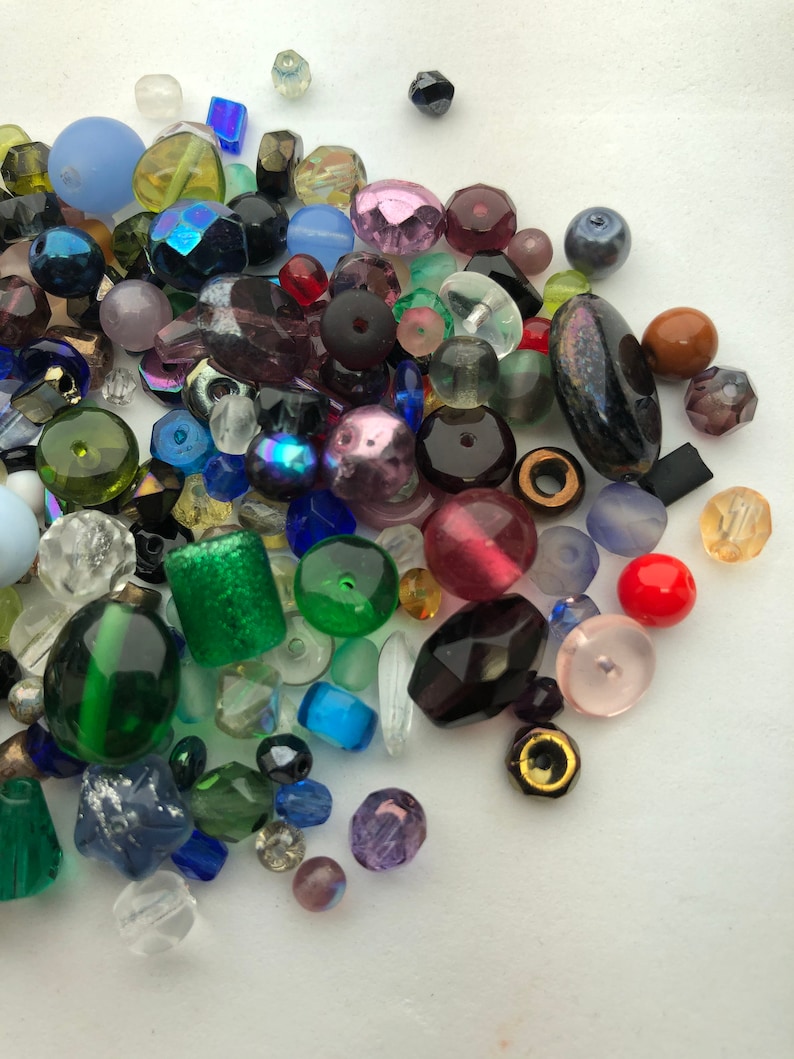 Czech Glass Bead Assortment. 50 Gram Mix of Czech Glass Beads Etsy