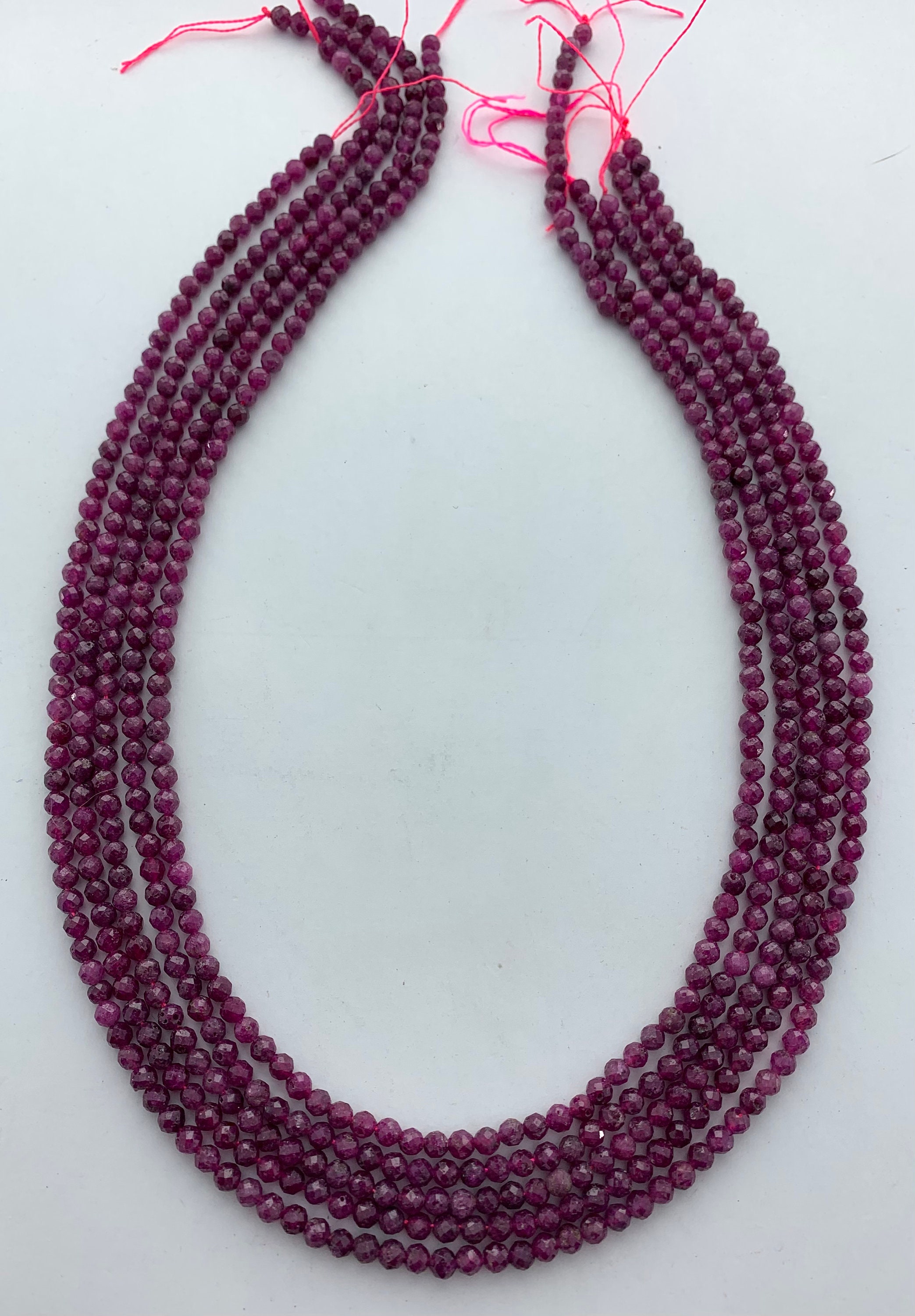 3mm Round Faceted Ruby Gemstone Beads. Full 15 Strand - Etsy