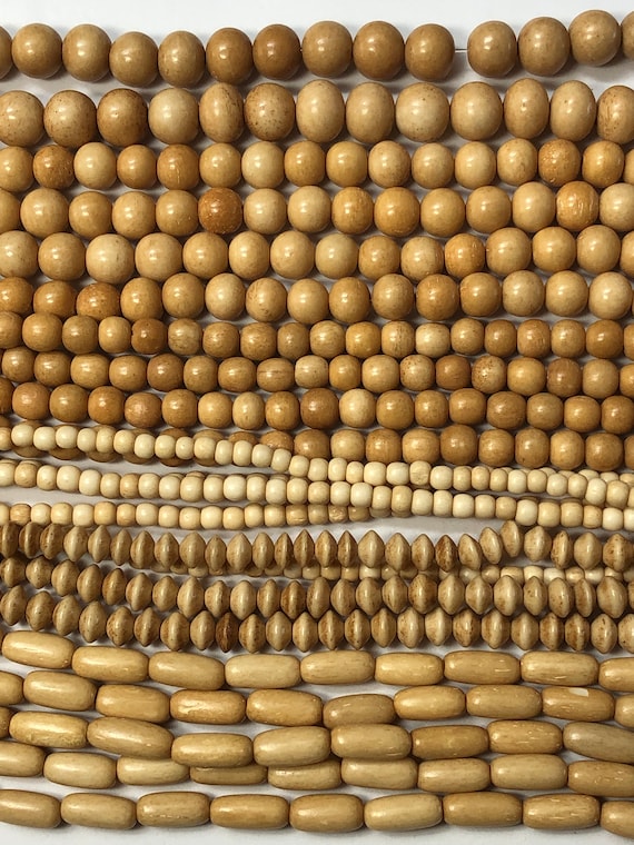 18 strand of Tea Dyed Heishi Bone Beads 3x5mm Antiqued bone beads. Carabao bone beads hand-made in the Philippines