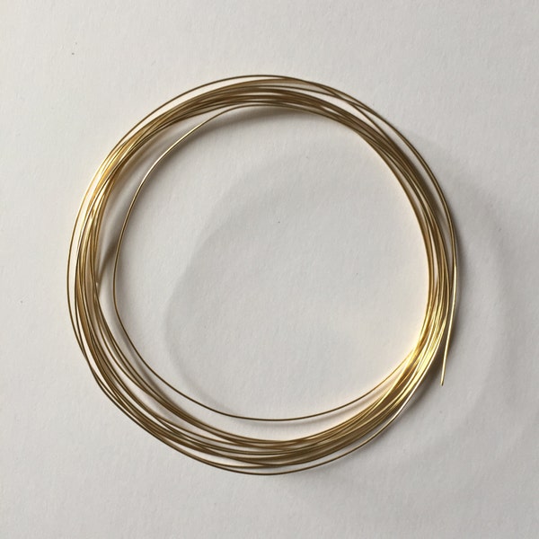 14K Gold Filled Wire. 24 gauge Soft Round wire. 5 feet length. bulk packages.