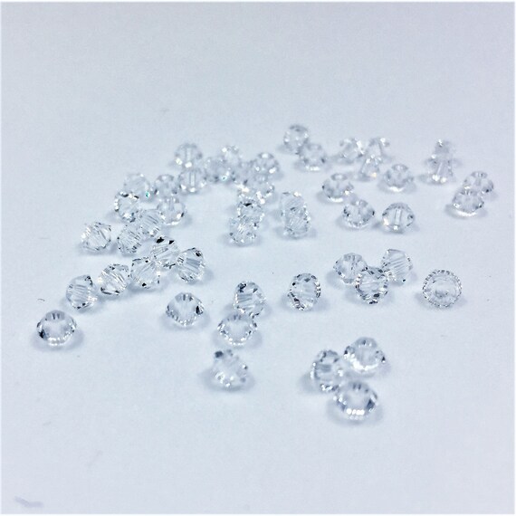 Clear Crystal 3mm Bicone SWAROVSKI Crystal Beads 5301 Package of
