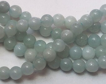 AAA Grade Natural Round Pure Amazonite Beads Gemstone For Jewelry Making 15'' 