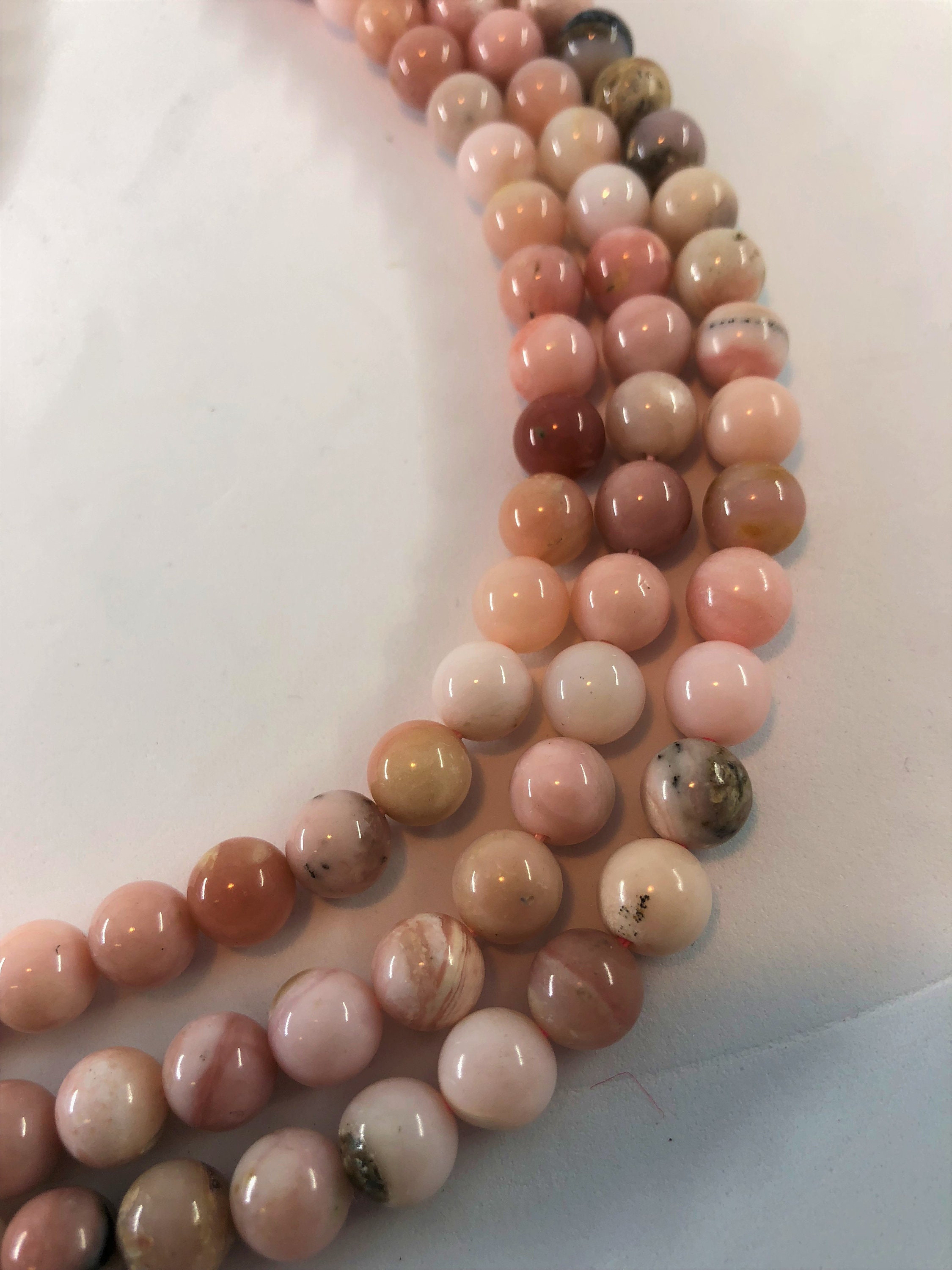 ite approx. 4x8mm Faceted Heishi Beads with an AB finish - 8 inch  strand