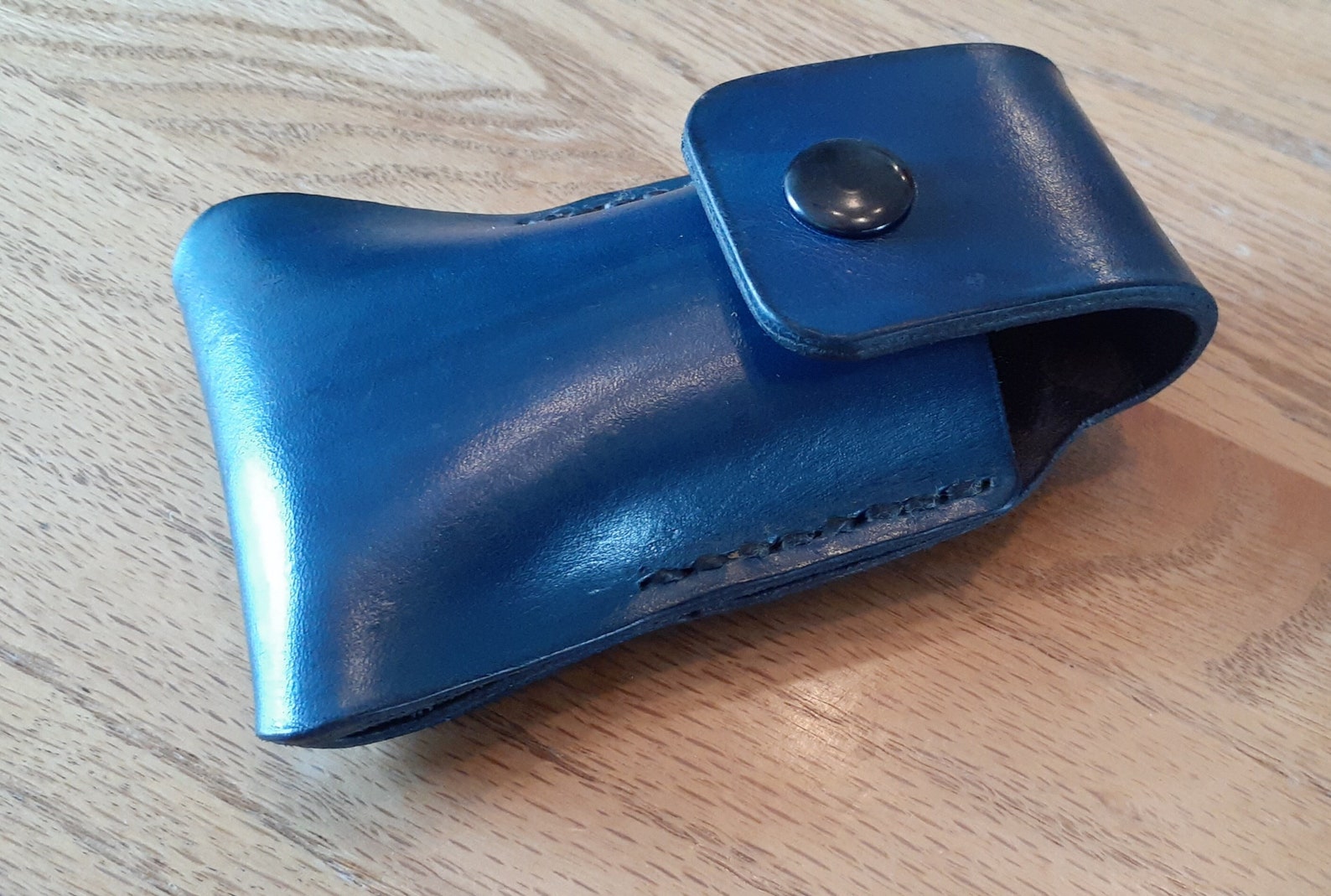 Folding Knife and Leather Belt Holder Etsy