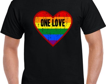 One Love Heart T Shirt