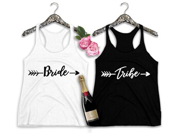 Bride And Team Bride, Team Bride Tanks, Bridal Tanks, Bachelorette Tanks, Wedding Tanks, Women's Tank Tops