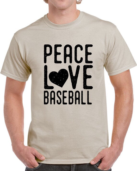 peace love baseball t shirts