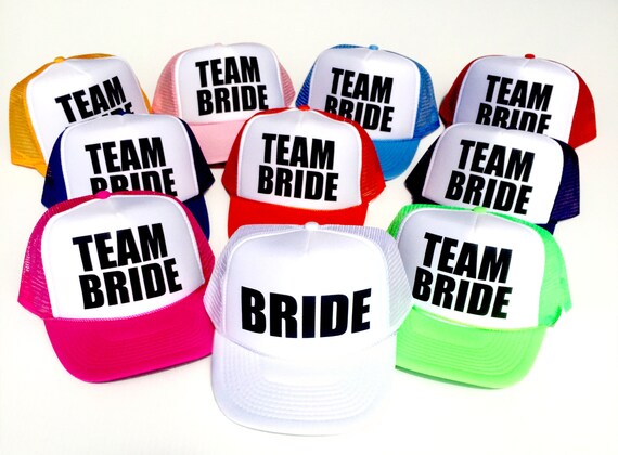 team bride hats