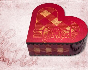 Unique Heart Shape "Loved" Gift Box