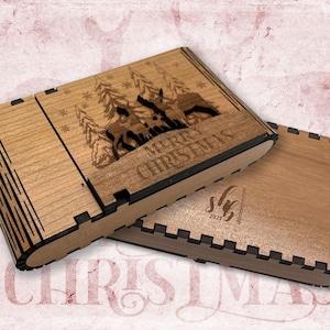 "Merry Christmas ""Rentiere"" Geschenkkartenhalter."