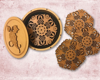 Unique Coasters "Armenian Pattern" Gift Box