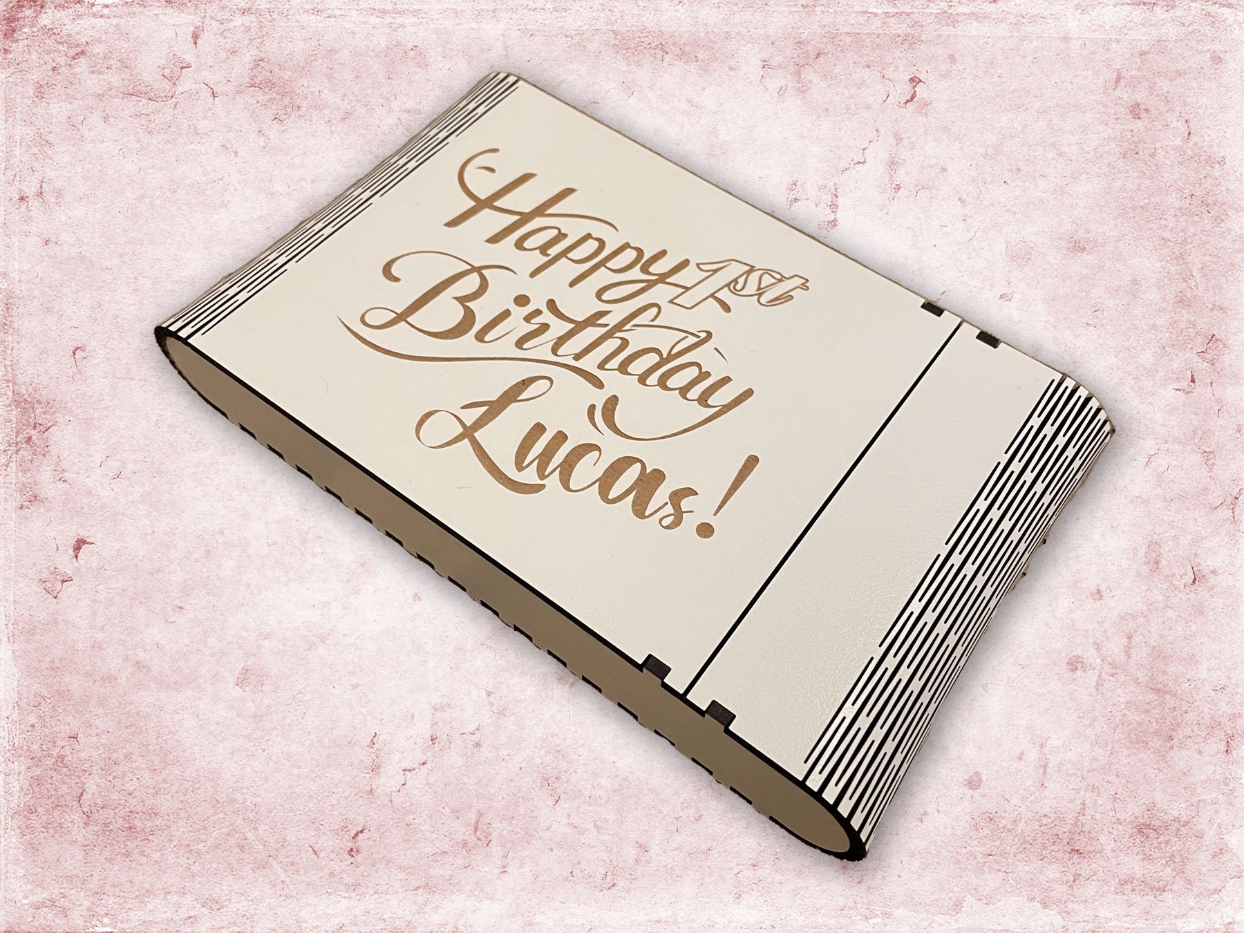 Unique Happy Birthday, Anniversary Book Box / Album box laser