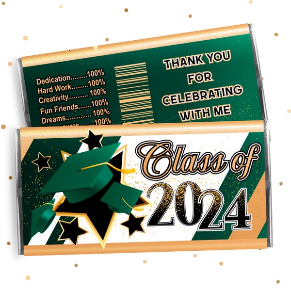 Class of 2024 Chocolate Bar Wrap - Etsy