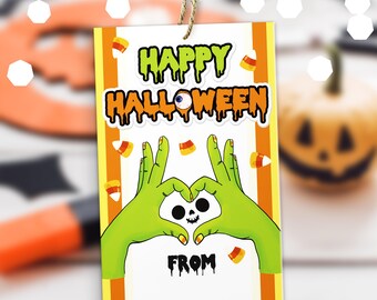 Halloween Tags Printable, Halloween Favor Tags, Trick Or Treat Favor Tag, Boo Gift Tag, Halloween Gift Tag Instant Download, Halloween Tag