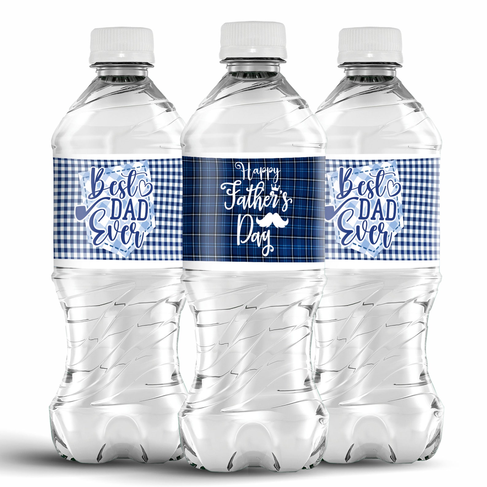 Happy Father's Day Bottle Labels, Best Dad Ever Bottle Labels, Father's ...