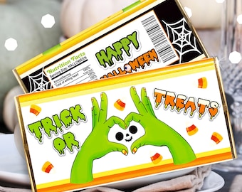 Halloween-godisförpackning, Halloweenfestgåvor, Halloweengodisar, Halloweenchokladförpackning, Halloweengodispåsar, Halloween-förpackning