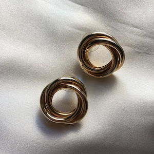 Vintage Gold Ton Ohrringe