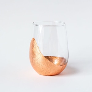 Kupfer Tipsy Stemless Weinglas