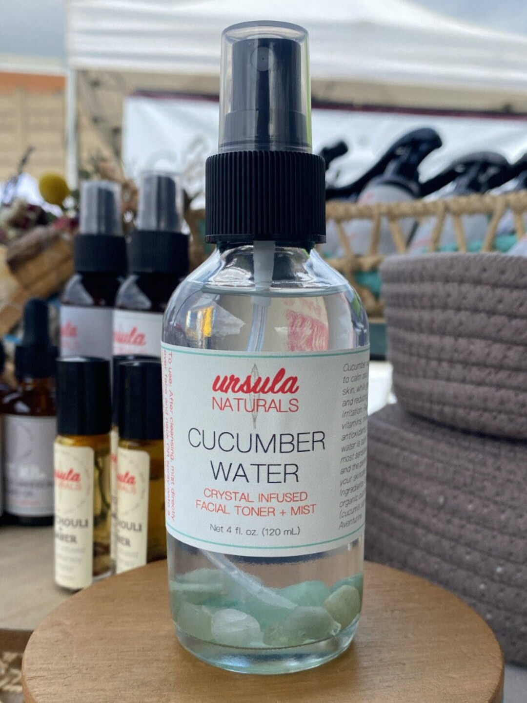 Crystal Infused Hydrating Cucumber Water Facial Toner Mist Etsy