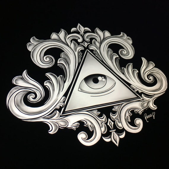 All Seeing Eye Print | Etsy
