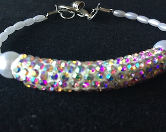 Rhinestone blanco belleza