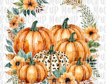 Fall Pumpkins PNG DOWNLOAD