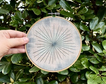 Moonburst | Embroidery Hoop Art | Thyme & Space Design