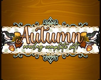 Höststreamingöverlägg | Höstdekor | Mysig layout