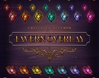 Tavern Crystal Lights Overlay: Streaming PNG (digital nedladdning)