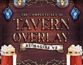 Tavern Stream Overlay Reimagine: Komplett medeltida layoutset