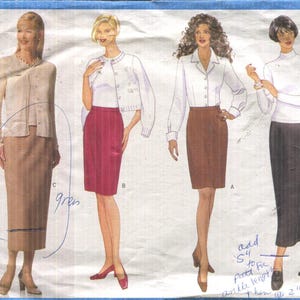 Vintage Butterick 5706 Misses’ Skirt Sewing Pattern | Above Knee to Lower Calf | Sizes 12-16 | 2 Hour Series, 1998 Cut All sizes available
