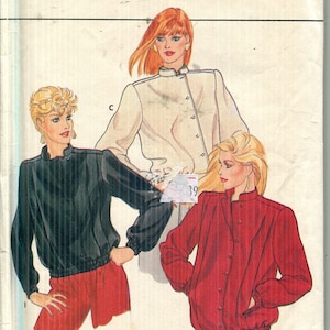 Pattern Misses&#39; Loose Fitting Unlined Jackets, in Two Lengths, Standup Collar, Front Button Closure UNCUT/FF-Butterick 4504- Sz 12 14 16