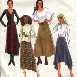 Pattern Misses&#39; Loose Fitting, Lower Calf or Above Ankle Skirt-Four Different Skirts UNCUT/FF 4348 Butterick -Sizes 6 8 10 12