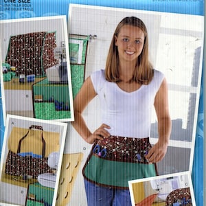 Näh-Organizer Schnittmuster-Nähmaschine Tote & Organizer-Stuhl Sitz-Rücken-Organizer-Schürze-Nadelkissen UNCUT/FF Simplicity 2679 Datum 2009