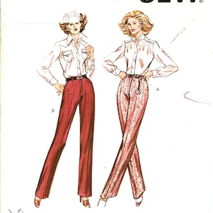 Patrón de pantalón Kwik Sew 1010, pierna recta, tallas 6-12 (SIN CORTAR/FF)