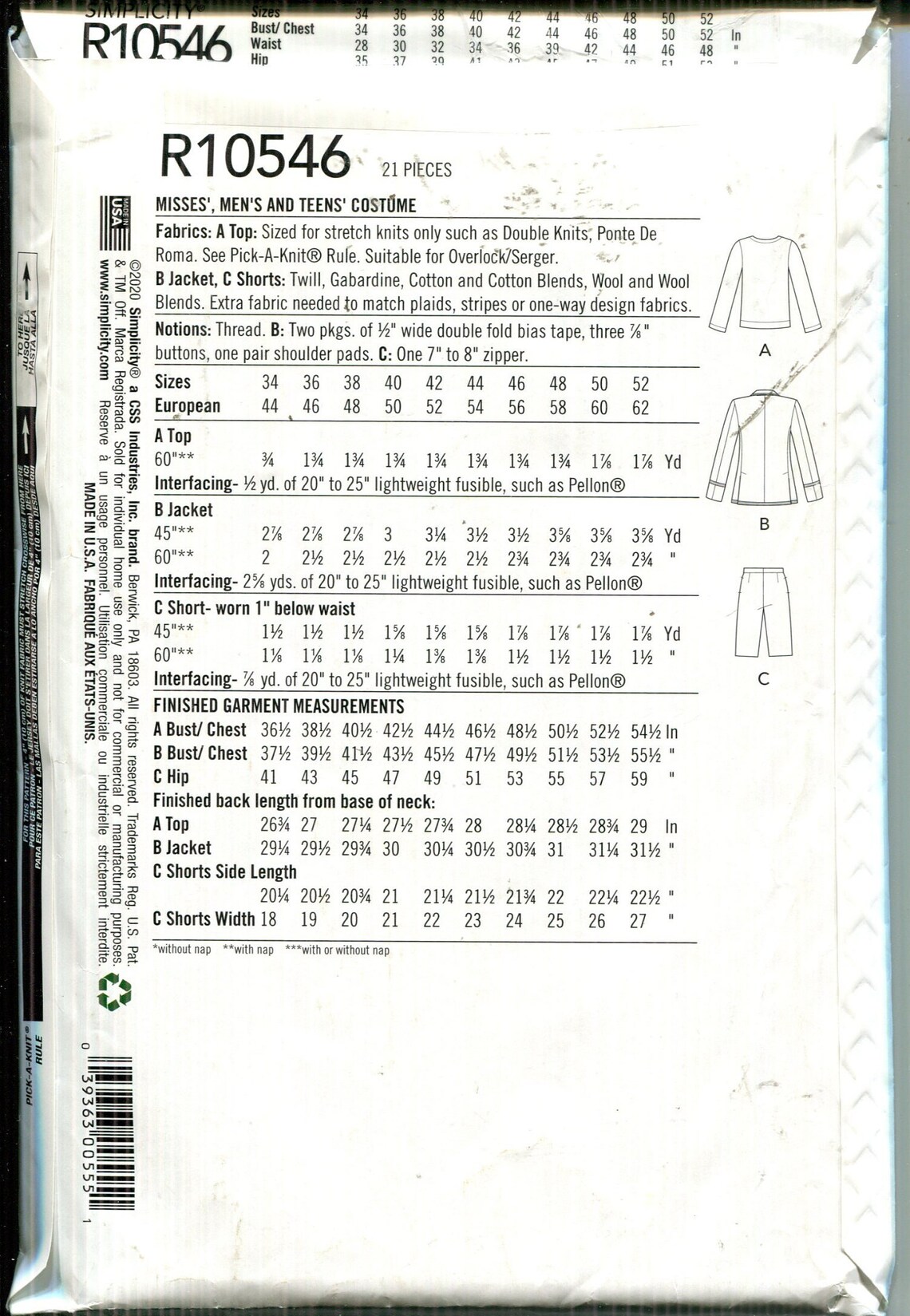 Pattern Adult Halloween School Uniform Costume, Shorts, Jacket, Top ...