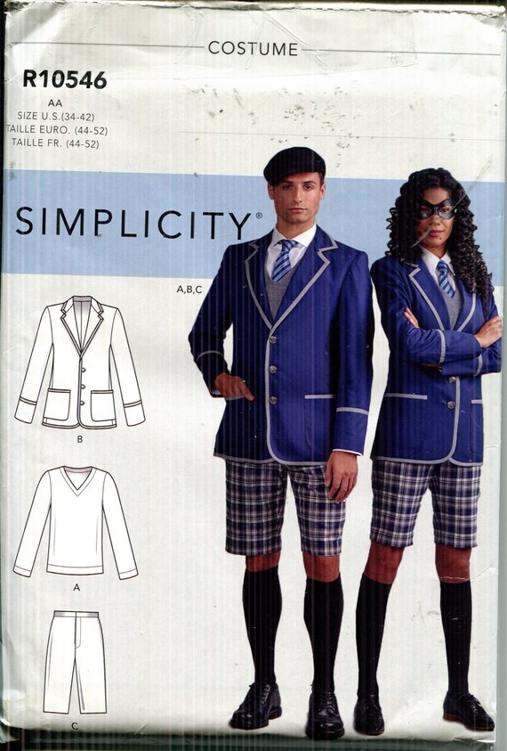 Pattern Adult Halloween School Uniform Costume Shorts - Etsy
