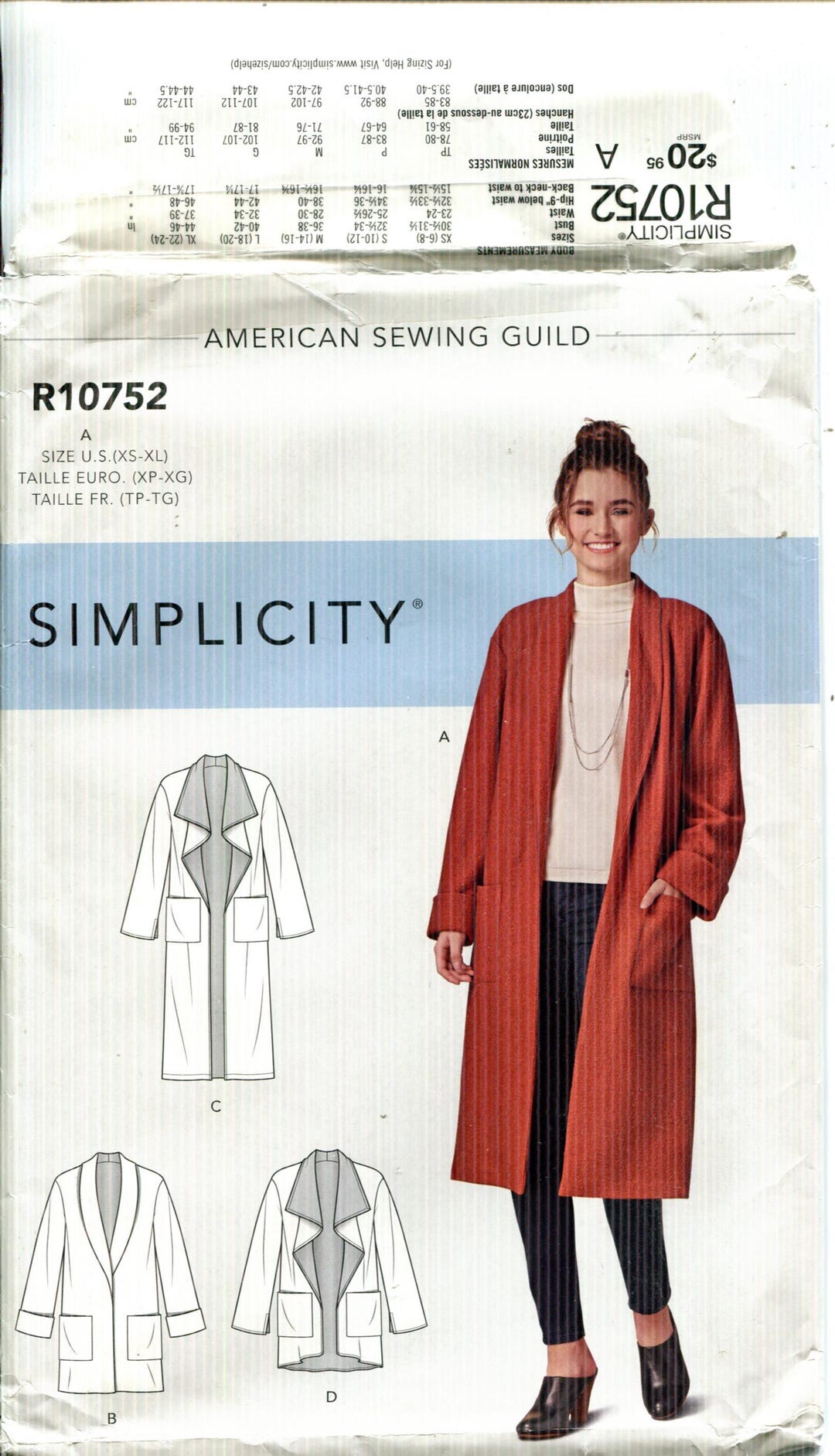 Simplicity Patterns Cardigan Patterns Simplicity 10752 Cardigan Sewing Pattern, Shawl Collar, XS-XL UNCUT - Etsy