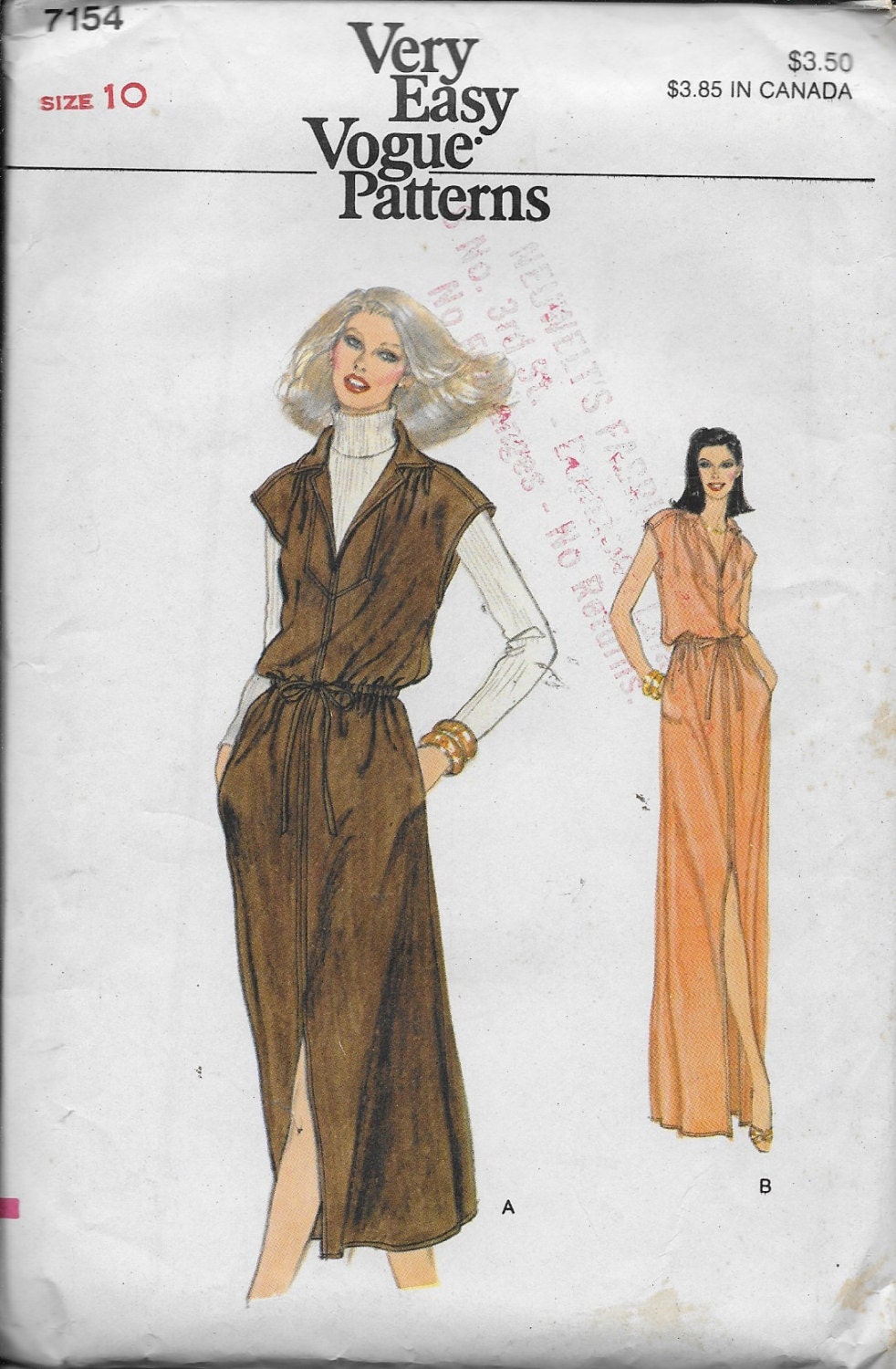 Pattern Misses' Jumper or Dress, Loose Fitting, Pullover