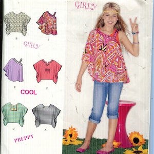 Simplicity 1674 Girls' Loose Fitting Top Sewing Pattern, Sizes 8-16