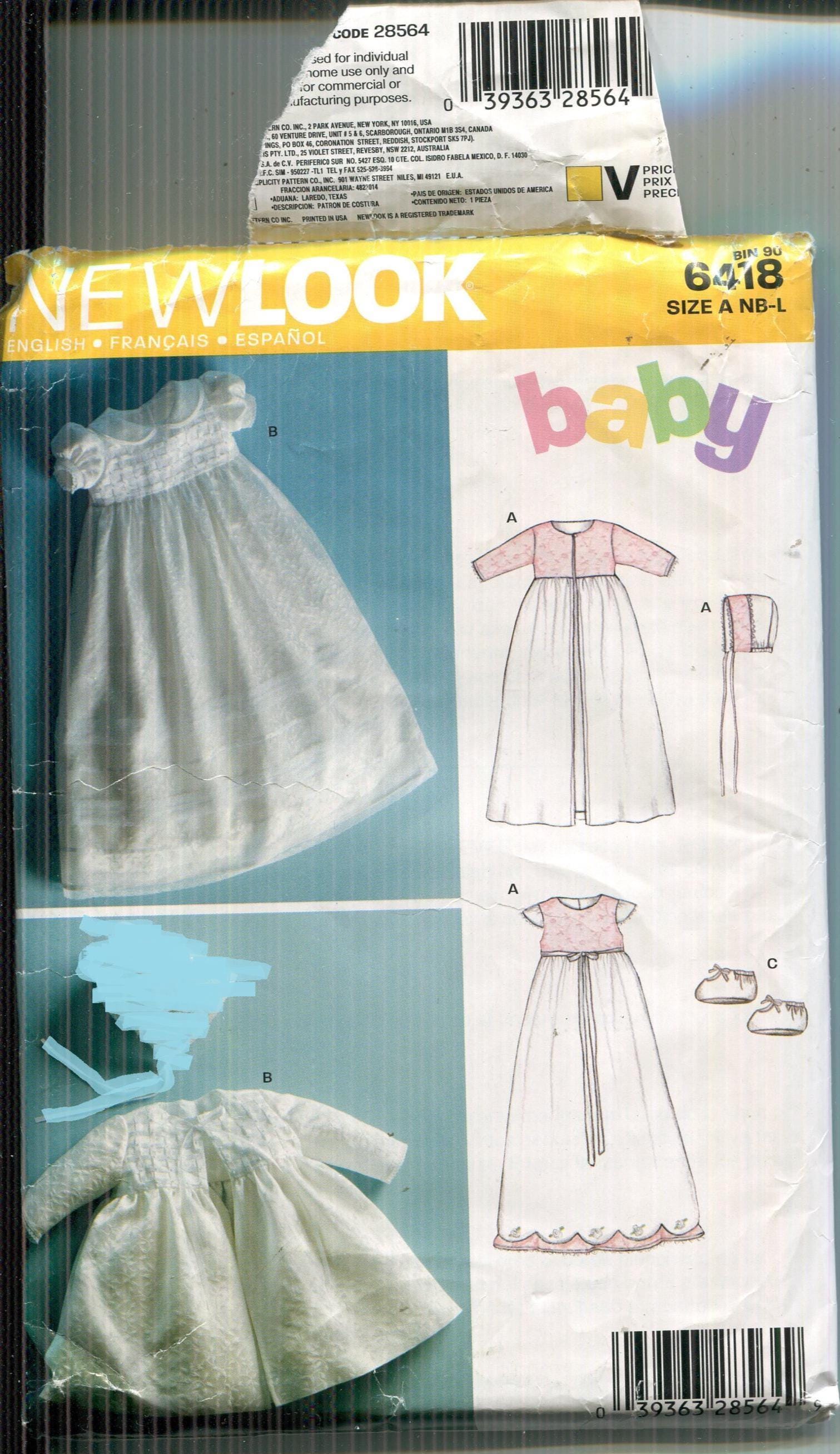 Infant Christening Gowns, Long or Short, Jacket, Bonnet, Booties